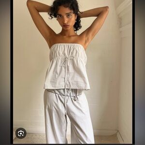 Deiji studios strapless cotton top